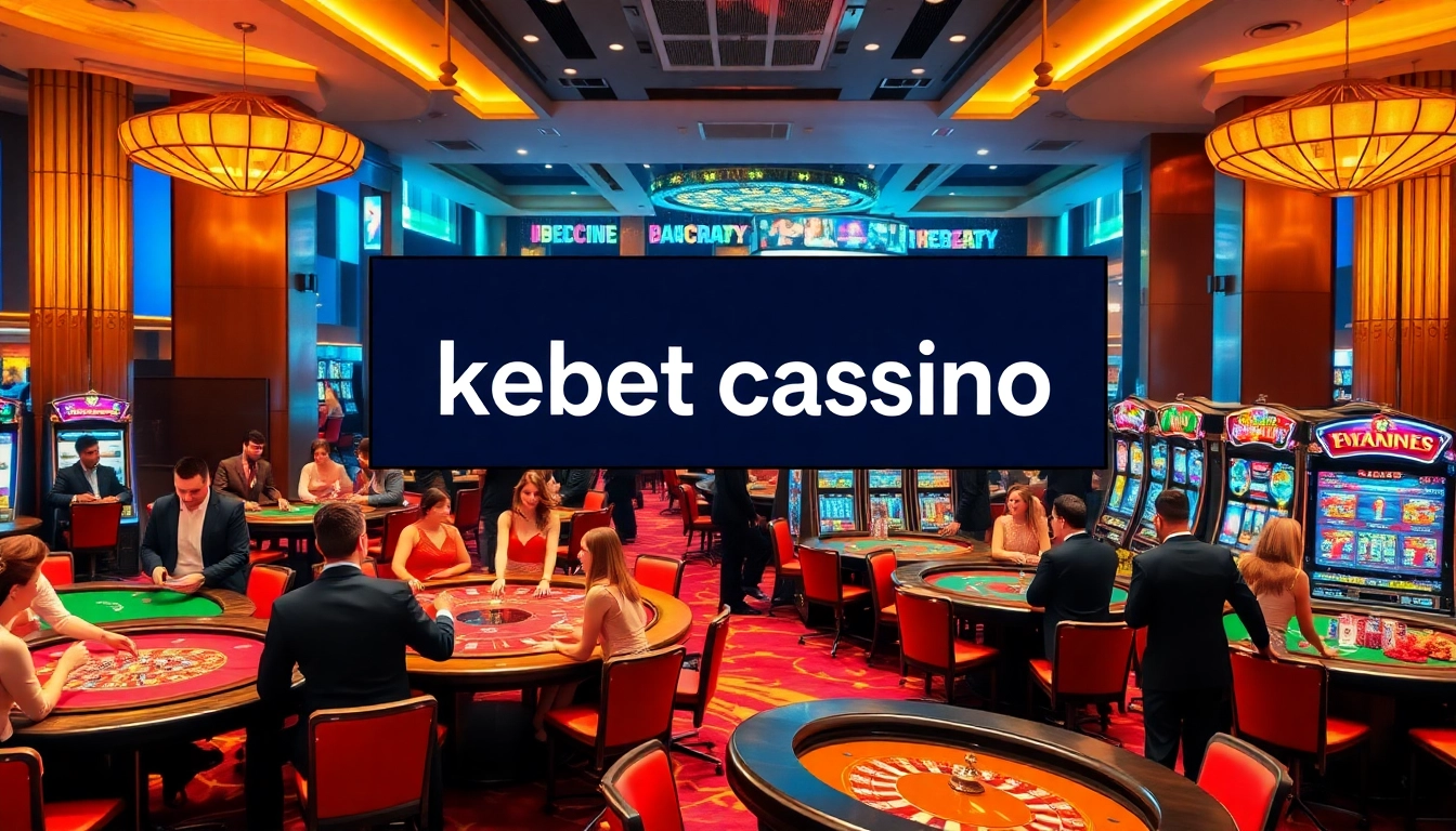 Dive into the vibrant action of kebet cassino with players at colorful gaming tables.