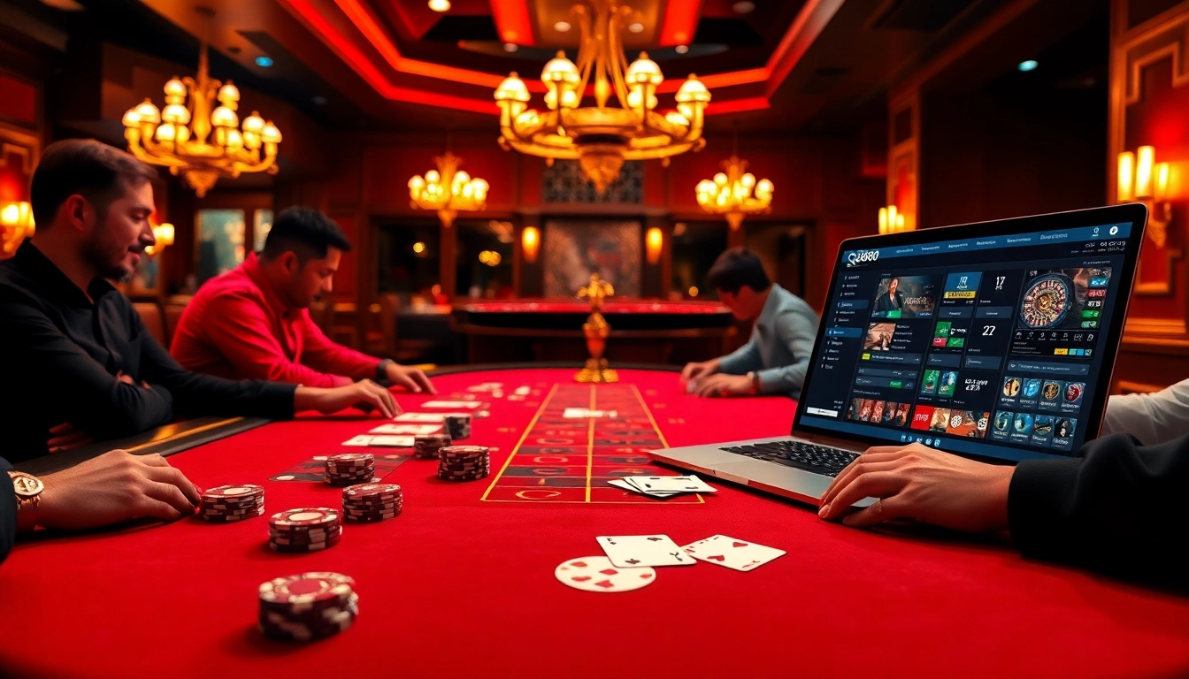 Experience the thrilling atmosphere of qq888 at the blackjack table featuring poker chips and playing cards.