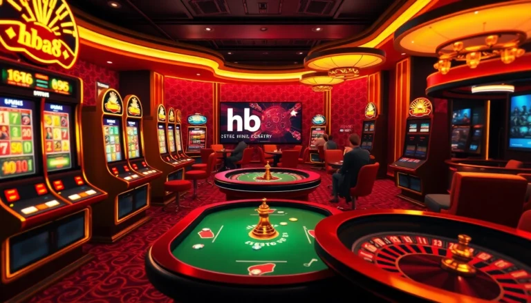 Experience the thrill of hb88 with vibrant slot machines and an engaging poker atmosphere.