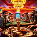 Discover the excitement at New88 with players engaged in a thrilling roulette game.